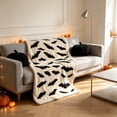 thumbnail image 5 of Halloween Blanket 39.4x27.6in Flannel Throw Halloween Patterned for Sofa Travel by OVFUIZ, 5 of 6