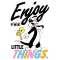 thumbnail image 5 of Looney Tunes Enjoy The Little Things Women's White Graphic Tee - 5XL, 5 of 5