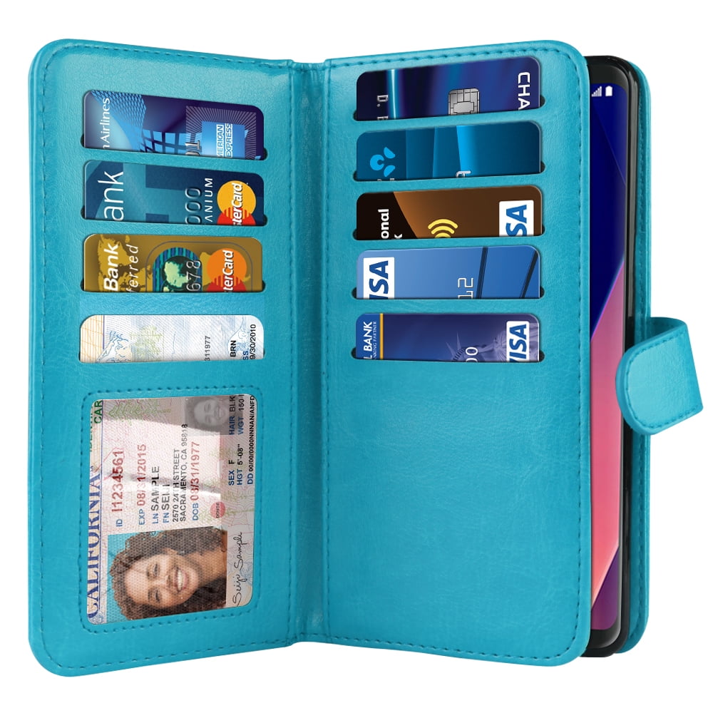 NEXTKIN Multi Card Slots Double Flap Wallet Pouch Case for