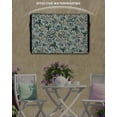 thumbnail image 6 of Outdoor TV Cover 70 to 75 Inch Weatherproof, Abstract Vintage Paisley Waterproof TV Screen Protector for Outside Decor with Zipper and Pocket 68"L x 42"H , Boho Floral Texture Light Green, 6 of 7