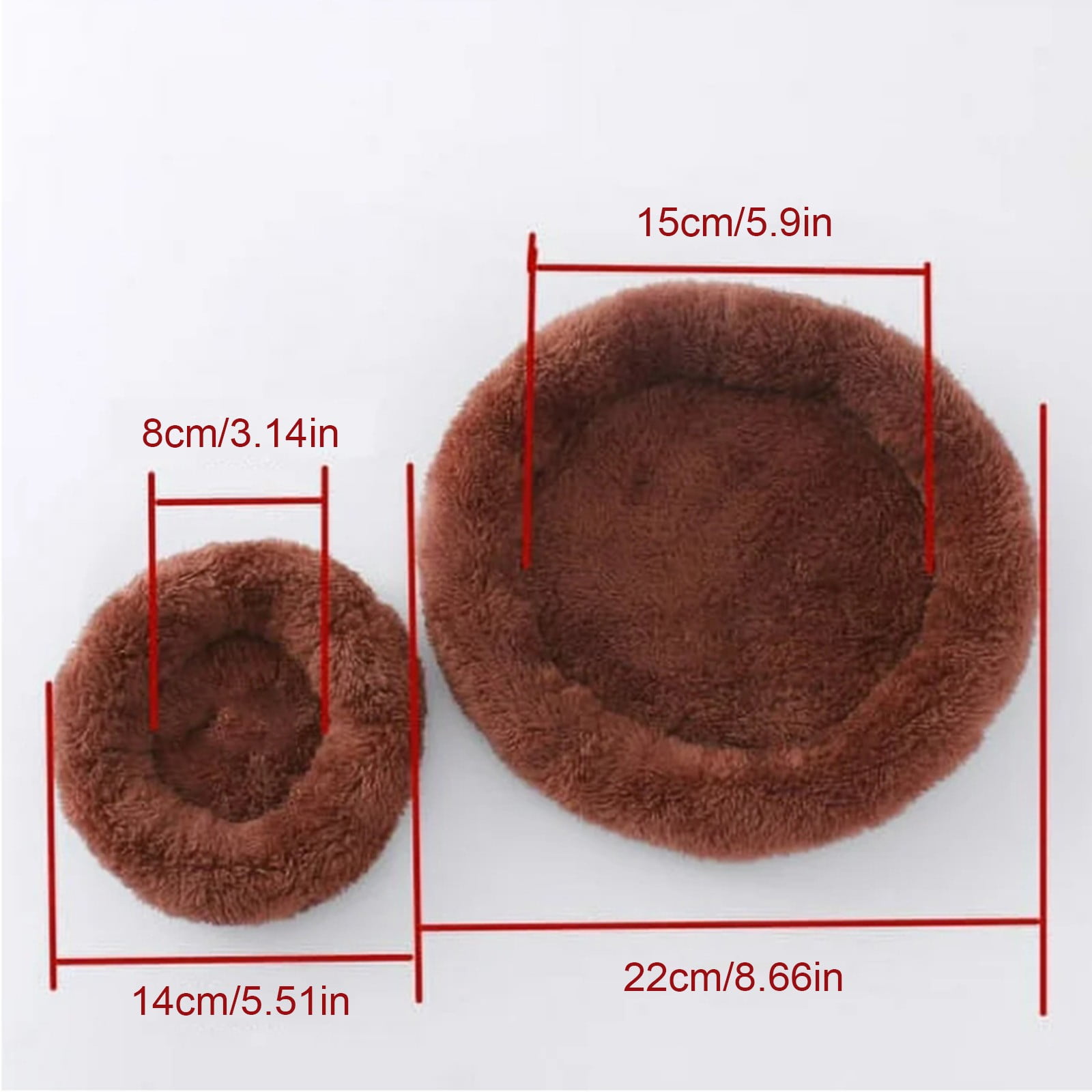 Nallwabiu Hamster Bed Small Animal Bed， Soft Warm Fleece Cage Mat Pad， Cozy Sleeping Nest for Guinea Pigs Hedgehog Mice Rats Chinchilla (Hot Pink， 5.9”x8.66”)