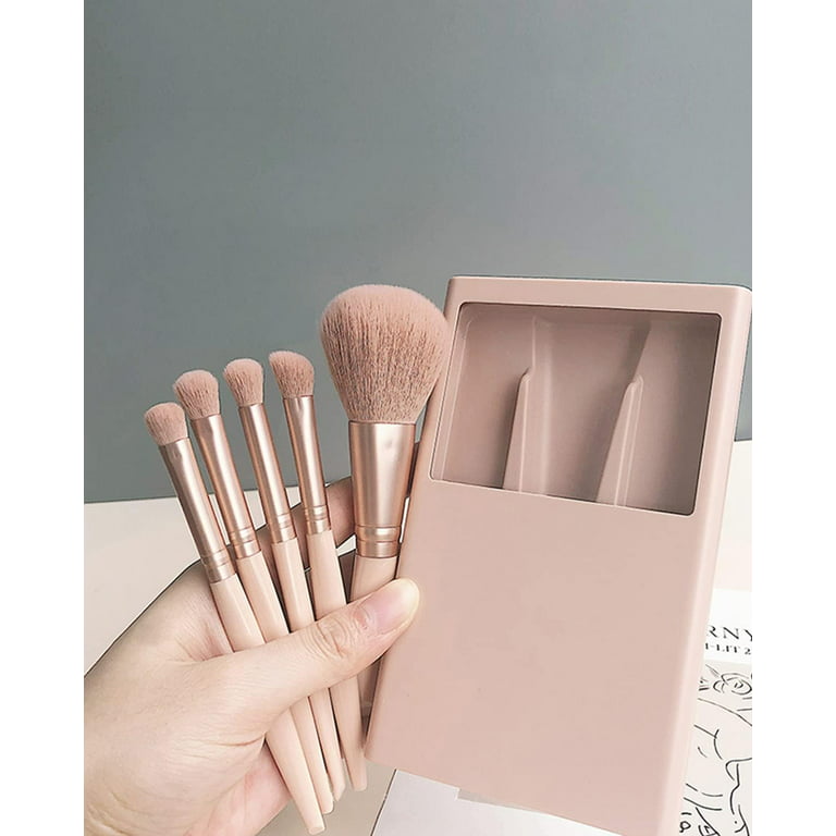 6Pcs Mini Travel Women Makeup Brushes Set Portable Soft Concealer