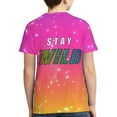 thumbnail image 6 of Ben Azelart Stay Wild Kids T-Shirt 3d Printed Graphic T-Shirts Boys And Girls Short Sleeve Shirts For Youth Kids X-Small, 6 of 7