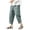 Green, variant on Men's Pants, Men's Harlan Lightweight Elastic Waist Wide Leg Casual Loose Beach Stocking Sock Grey L