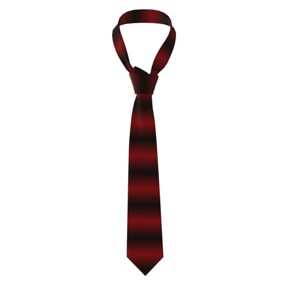 Fuzoiu Red Geometric Print Men's Necktie,Business Necktie,Mens Ties for Business Wedding Graduation