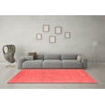 thumbnail image 3 of Ahgly Company Indoor Square Oriental Red Industrial Area Rugs, 3' Square, 3 of 4