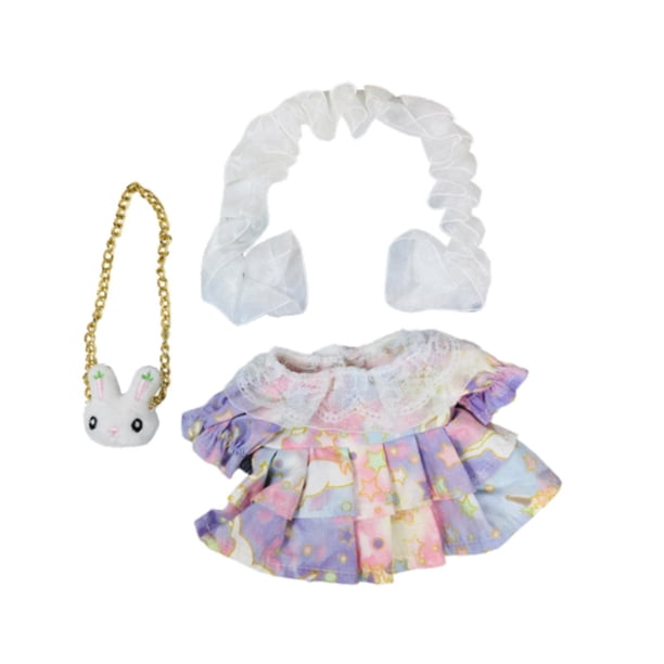 Ropa para muñecas de 20 cm, cómoda, para disfrazarse, mini, adorable, para hacer tú mismo, vestido de muñeca. unicornio