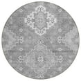 thumbnail image 2 of Addison Rugs Chantille Indoor/Outdoor Traditional Medallions Gray Washable Round Rug, 8' x 8', 2 of 6