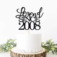 thumbnail image 4 of Migeaks Legend Since 2008 Decoración Para Tarta De 16 Cumpleaños, Decoración Para Tarta De Feliz Cumpleaños, Hombres Y Mujeres Animan A 16 Años, Decoración Para Tarta Hecha A Mano Con Purpurina Negra, 4 of 5