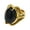 Black Stone, variant on Men's Stainless Steel Personalized Large Gemstone Dragon Claw Engraved Engagement Ring Thumb Finger Jewellery Black Stone Size 7