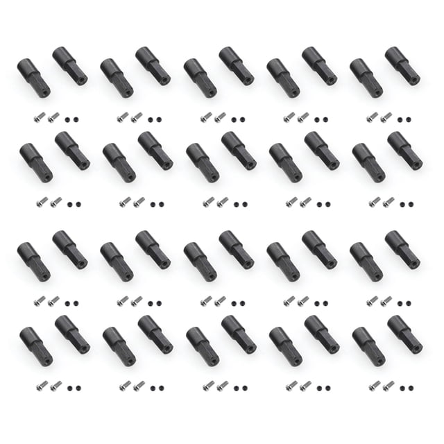 40 Piezas de Eje Trasero de Metal para WPL D12 C14 C24 C34 B14 B24 C16 B36 MN D90 MN99S RC Coche Accesorios Piezas de Actualización
