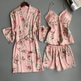 thumbnail image 4 of Fairnull 5 Pcs/Ensemble Ensemble de Pyjamas pour Femmes Tissu Doux Respirant Imprimé Fleur Colorée Ensemble de Vêtements de Nuit pour Femmes, 4 of 8