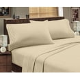 thumbnail image 4 of Home Sweet Home Extra Soft Deep Pocket Embroidery Luxury 4-Piece Bed Sheet Set (King, Taupe), 4 of 4