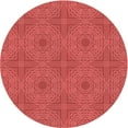 thumbnail image 1 of Ahgly Company Indoor Round Patterned Ferrari Red Area Rugs, 6' Round, 1 of 6
