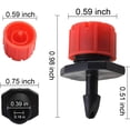 thumbnail image 4 of 100pcs Adjustable Irrigation Drippers Sprinklers 1/4 Inch Emitter Dripper Micro Drip Irrigation Sprinklers for Watering System, 4 of 7