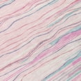 thumbnail image 5 of 3' X 5' Pink Blue And Purple Striped Washable Indoor Outdoor Area Rug, 5 of 5