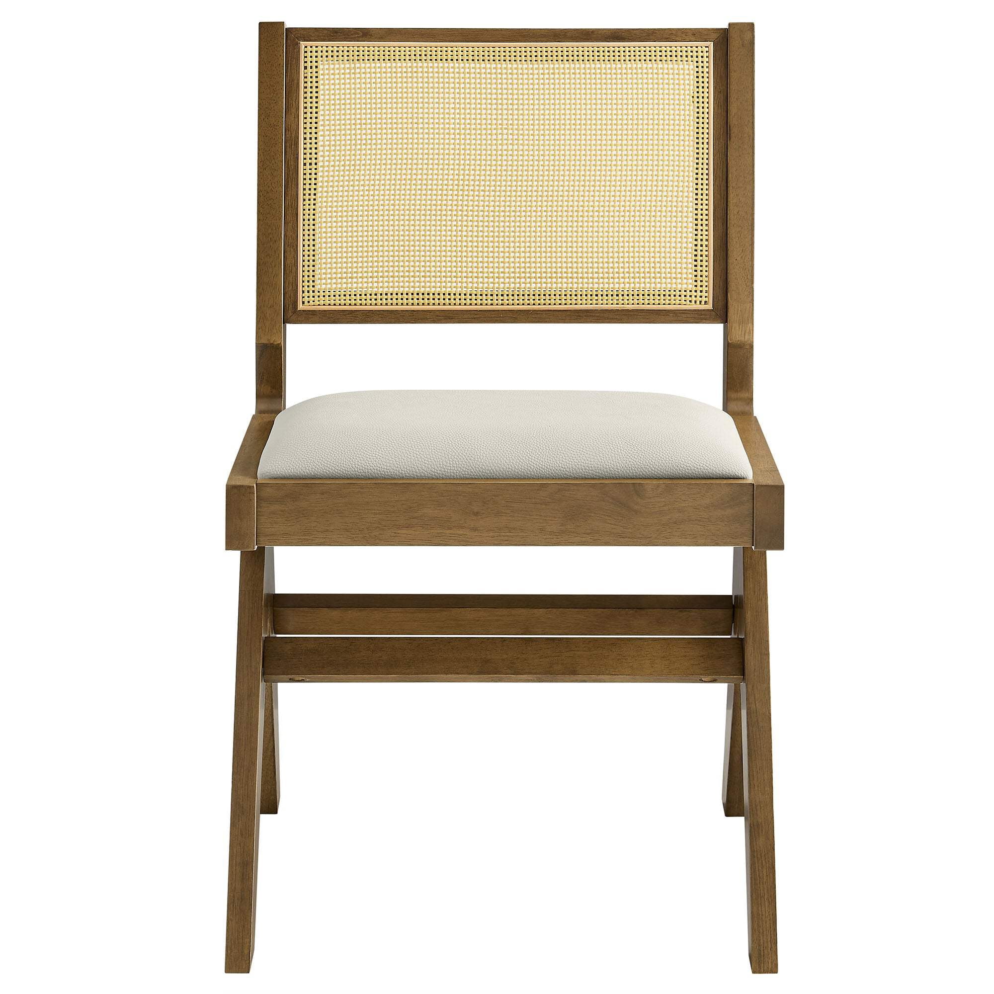 Thera Dining Side Chairs Set of 2 in Weathered Oak Stone