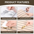 thumbnail image 4 of Peel and Stick PVC Slat Wall Panel, 118" x 15.75" Self Adhesive Faux Oak Wood Grain – 3D Soundproof Wall Panels for Walls & Ceilings, 4 of 6