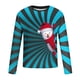 thumbnail image 4 of Blusas y camisas de manga larga con cuello redondo para hombre, estilo casual, cuello redondo, manga larga, camiseta estampada de Halloween, blusa de poliéster para hombre., 4 of 5