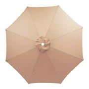 Kbndieu 6.6ft Beach Umbrella for Sand, Outdoor Portable Beach Umbrella Replacement Top Suit 8 Ribs and Sun Shade for Beach Patio Garden Pool Backyard on Clearance
