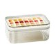 thumbnail image 1 of Bandeja grande para cubitos de hielo con tapa y recipiente. Molde apilable para cubitos de hielo con capacidad para 28 cubitos, ideal para bebidas, café y cócteles., 1 of 8