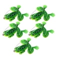 thumbnail image 2 of Señuelos de pesca de rana 5pcs 3D Frog 6cm 5g Verde Sunnimix, 2 of 8