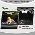 thumbnail image 4 of FOR U DESIGNS Butterfly Flower Moon Print Car Trunk Mat for Most SUVs Sedans Vans Non-Slip Cargo Liner All Weather Waterproof Durable Rear Protection, 4 of 7