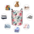 thumbnail image 4 of Fotbe Roses and Butterflies Cesto de Ropa con Asas, Cesto Impermeable de Gran Capacidad, Bolsa de Lavado para Dormitorio, Cesto de Ropa con Ruedas y Asas-Small, 4 of 6