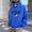 Blue, variant on ZOYOEN Mens Graphic Hoodie with Drawstring- Relaxed Fit Casual Trendy Long Sleeve Pullover Sweatshirt Blue