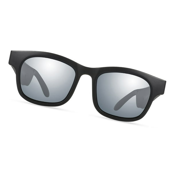 sweethay Gafas de sol con Bluetooth, gafas de música inalámbricas, lentes portátiles con reducción de ruido para exteriores, auriculares abiertos para Cables de audio/vídeo No.04