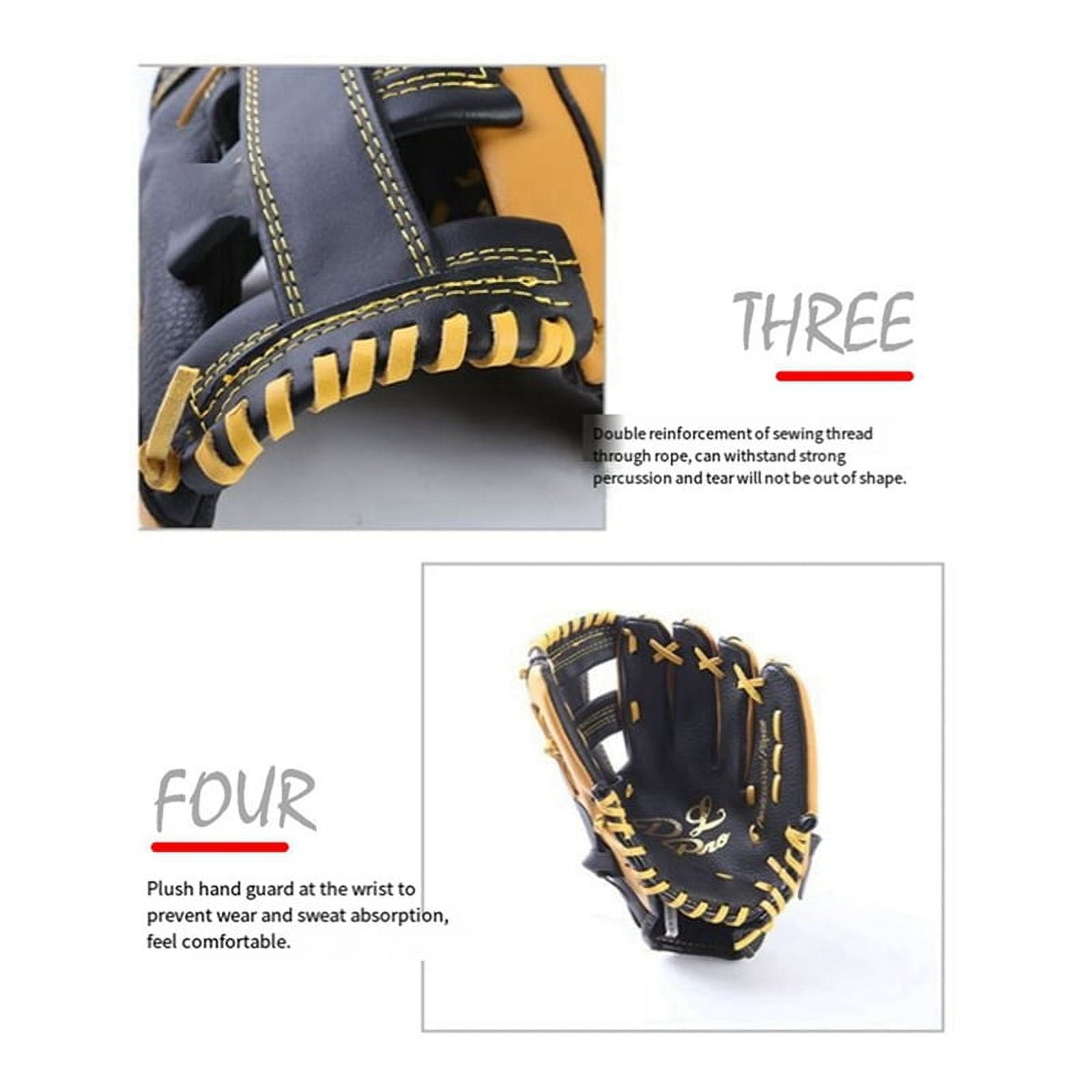 2X Double Layer Cowhide Baseball Glove, Softball Glove 12.5Inch, Suitable for Adult