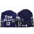 thumbnail image 1 of New England Patriots Beanie Heavyweight Tom Brady Design, 1 of 1