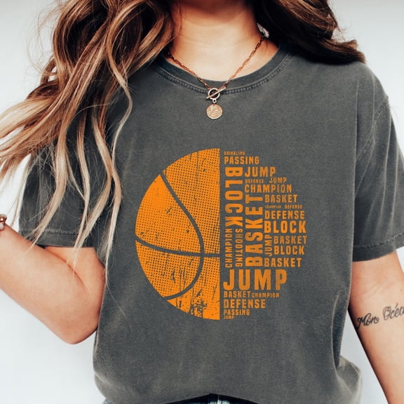 Sam Soft Basketball Typography Shirt, Game Day Basketball Shirts, Gift For Boy Friend, Basketball Love T-Shirt, Basketball Player TeeFull Size S-5XL
