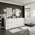 thumbnail image 6 of EVIVA Epic 84 Inch Transitional White Vanity w/ Brushed Nickel Hardware, 6 of 7