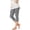 Gray, variant on Girls Lace Trim Capri Leggings Stretchy Yoga Pants Elastic High Waisted Joggers Kids Athletic Running Dance Sweatpants Blue 3 Years