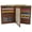 Tan, variant on Napa Leather Hipster Bifold Wallet for Men With ID Window and RFID Blocking