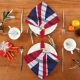 thumbnail image 4 of British Flag Cloth Napkins Set of 4,20x20 Inches Napkins Cloth Washable Reusable Soft for Dinner,Wedding,Parties,Home Dinner,Tableative Decor Gift, 4 of 7