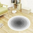 thumbnail image 4 of Bathroom Rugs Round Carpet Living Room Cream Wind Sofa Coffee Table Bedroom Bedside Study Soundproof Floor Cushion Area Rug Gray 40x40cm, 4 of 6