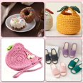 thumbnail image 4 of 1 PCS 200g T-Shirt Yarn Elastic Fabric Crochet Cloth for DIY Knitting, 65.62 Yards Spaghetti Thick Knitting for Hand DIY Bag Basket Cushion Crocheting Projects, Home Decor, 4 of 6