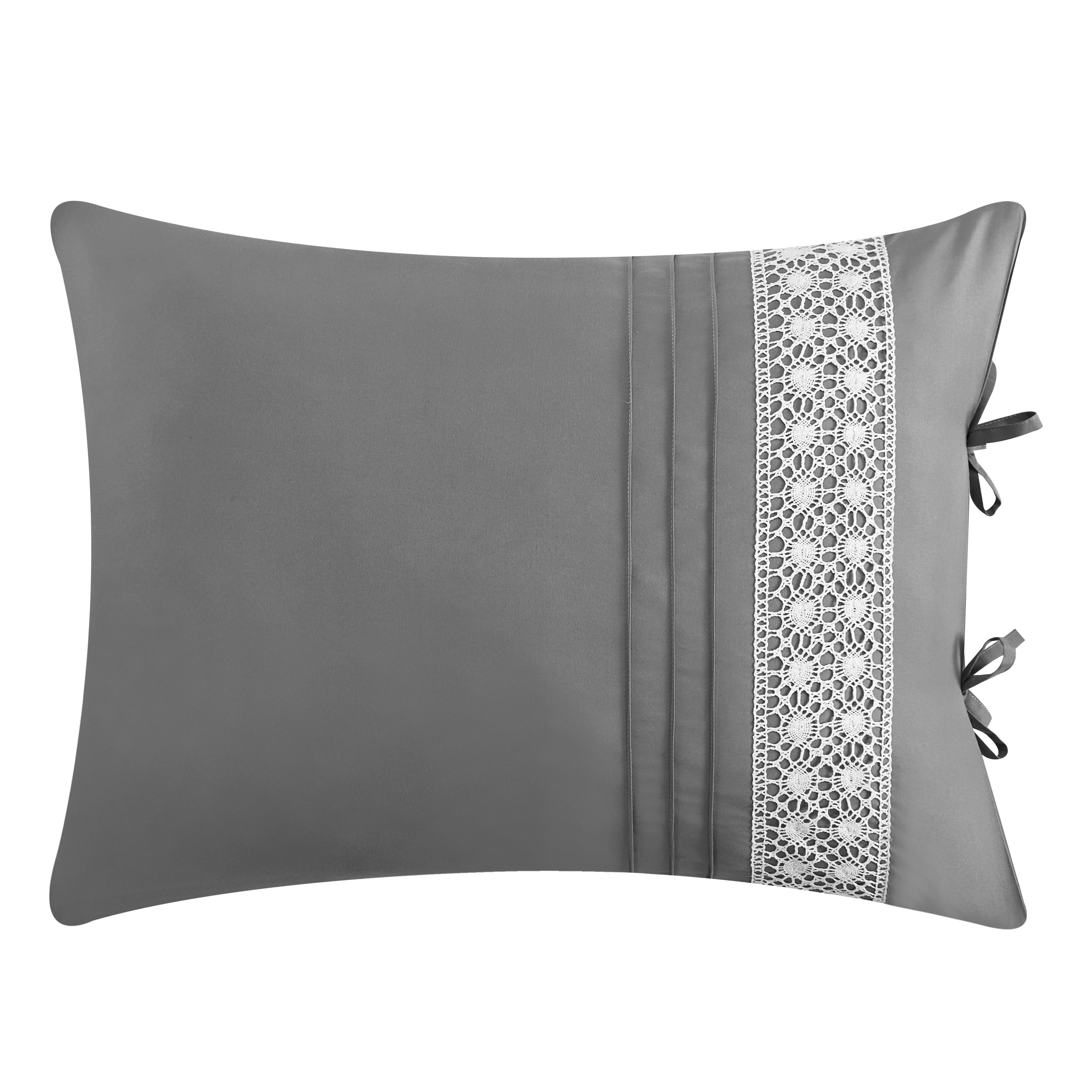 Chic Home Brye 9-Piece Embroidered Comforter Set, Queen, Gray