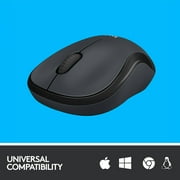 Logitech Silent Wireless Mouse, 2.4 GHz with USB Receiver, 1000 DPI Optical Tracking, Black, Walmart Exclusive
