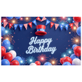 thumbnail image 3 of Colorful Theme Birthday Banner Decorative Design Party Backdrop for Kids Celebration Patriotic Event Indoor Decoration, 3 of 8