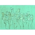 thumbnail image 1 of Ahgly Company Indoor Rectangle Abstract Turquoise Blue Contemporary Area Rugs, 8' x 10', 1 of 4