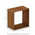 thumbnail image 3 of Furinno Tioman Hardwood Multipurpose Stacking Shelf in Teak Oil, 3 of 5