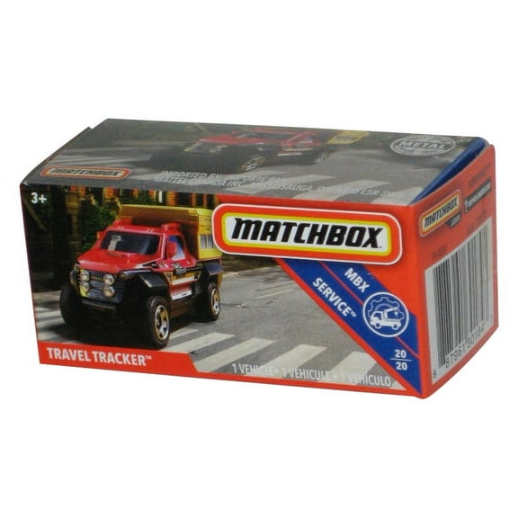 Matchbox Power Grabs Box MBX Service (2018) Red Travel Tracker Toy Truck 20/20
