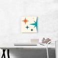 thumbnail image 2 of ARTCANVAS Mid-Century Modern Stars on Beige Canvas Art Print - Size: 12" x 12" (1.50" Deep), 2 of 9