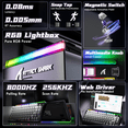 thumbnail image 5 of ATTACK SHARK R85 HE Wired Mechanical Gaming Keyboard Custom RGB Lightbox Rapid Trigger 8KHz Polling Rate 0.005mm RT Accuracy Hall Effect Magnetic Switch Driver for PC ,Black Gradient, 5 of 11