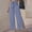Blue pants women, variant on Palazzo Pants for Women Palazzo Pants Women Vintage Slit High Waist Loose Wide Leg Long Pants with Belt Fashion Striped Print Lightweight Dress Pants Trousers