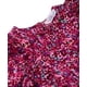 thumbnail image 3 of Vestido Beebay con estampado abstracto y volantes, color marrón rojizo, 6 años, 3 of 6