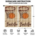 thumbnail image 2 of Blackout Kids Curtains,Basketball Childrens Insulated Curtains Set Of 2,Bedroom Essentials,Toddler Room Decor 52x84in(132x213cm), 2 of 4
